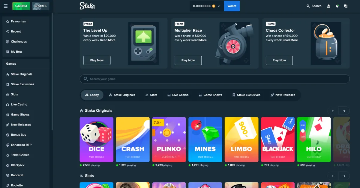 Stake interface